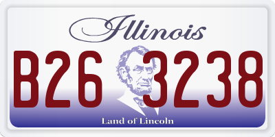IL license plate B263238