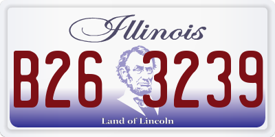 IL license plate B263239