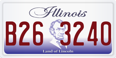 IL license plate B263240