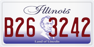 IL license plate B263242