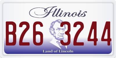IL license plate B263244