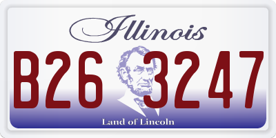 IL license plate B263247