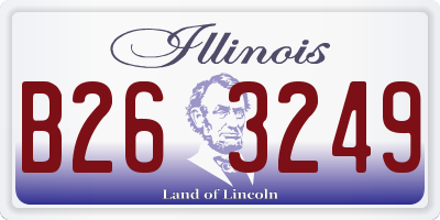 IL license plate B263249