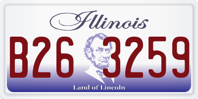 IL license plate B263259