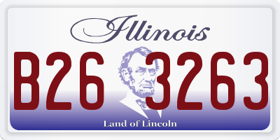 IL license plate B263263