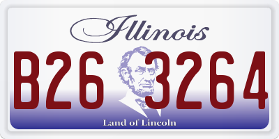 IL license plate B263264