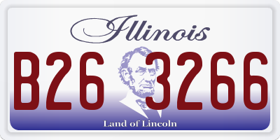 IL license plate B263266