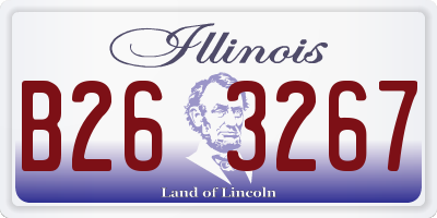 IL license plate B263267