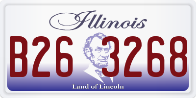 IL license plate B263268