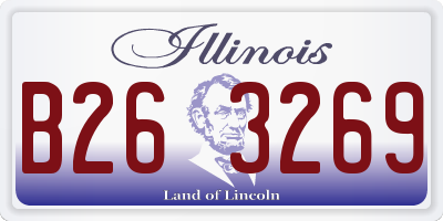 IL license plate B263269