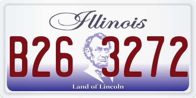 IL license plate B263272