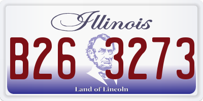 IL license plate B263273