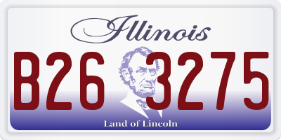 IL license plate B263275
