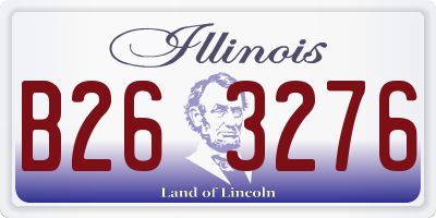 IL license plate B263276