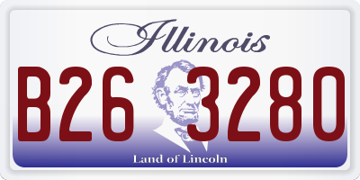 IL license plate B263280