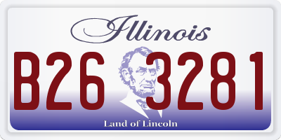 IL license plate B263281