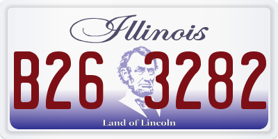 IL license plate B263282