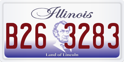 IL license plate B263283