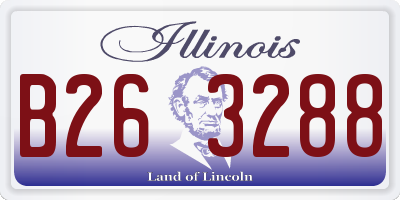IL license plate B263288
