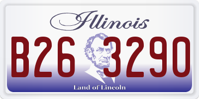 IL license plate B263290