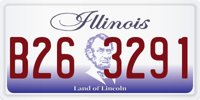 IL license plate B263291