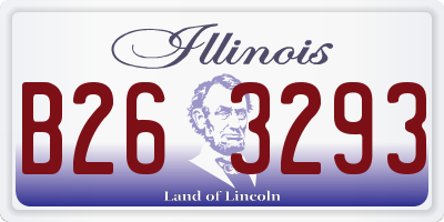 IL license plate B263293