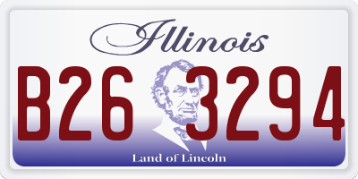 IL license plate B263294