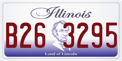 IL license plate B263295