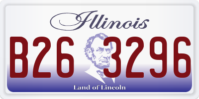 IL license plate B263296