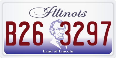IL license plate B263297