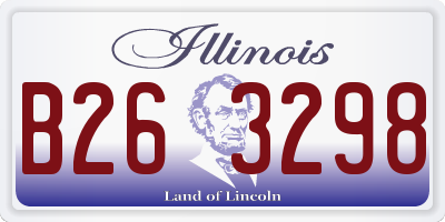 IL license plate B263298