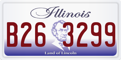 IL license plate B263299