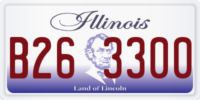 IL license plate B263300
