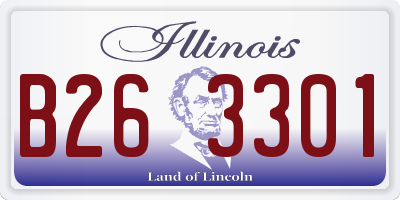 IL license plate B263301