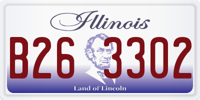 IL license plate B263302