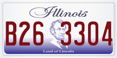 IL license plate B263304