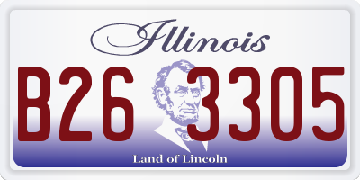 IL license plate B263305