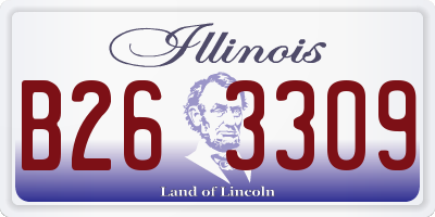 IL license plate B263309