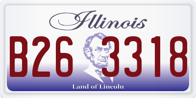 IL license plate B263318