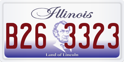 IL license plate B263323