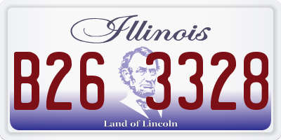 IL license plate B263328