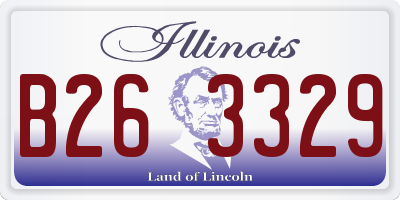 IL license plate B263329