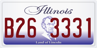 IL license plate B263331