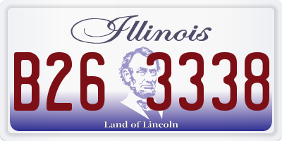 IL license plate B263338