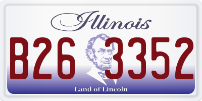 IL license plate B263352