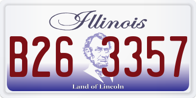 IL license plate B263357