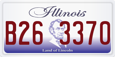 IL license plate B263370