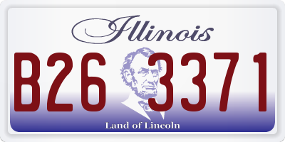IL license plate B263371