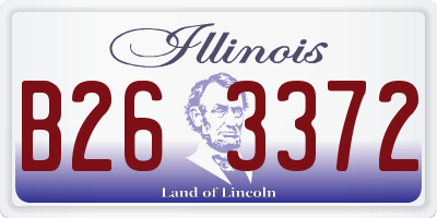 IL license plate B263372