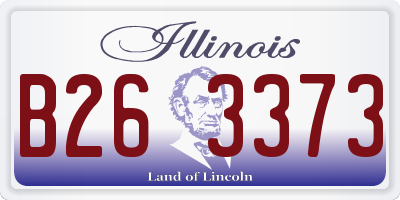 IL license plate B263373